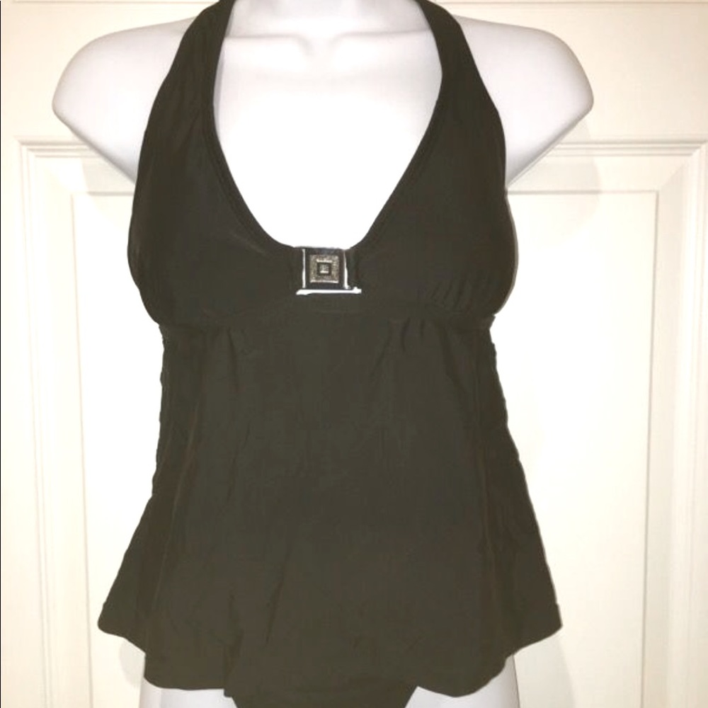 ‼️SOLD‼️Isaac Mizrahi Black Tankini Medium